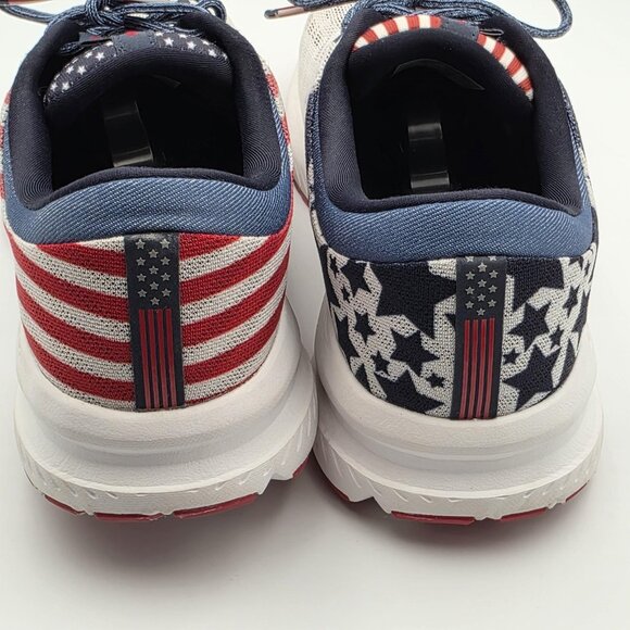Brooks Launch 6 Shoes Womens Size 10 Red White Blue USA Flag Stars Running - Picture 5 of 11